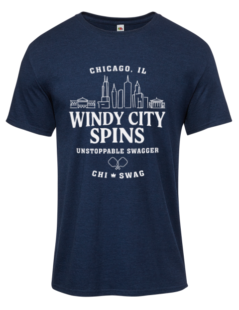 Chicago City Spins Pickleball Iconic Men's T-Shirt | Swagsta