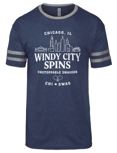 Chicago City Spins Pickleball Men's Tri-Blend T-Shirt | Swagsta