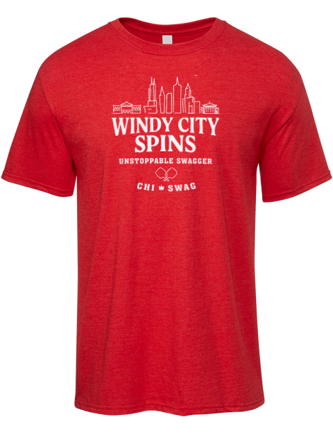 Chicago City Spins Pickleball Premium Ring-Spun Cotton Unisex T-Shirt | Swagsta