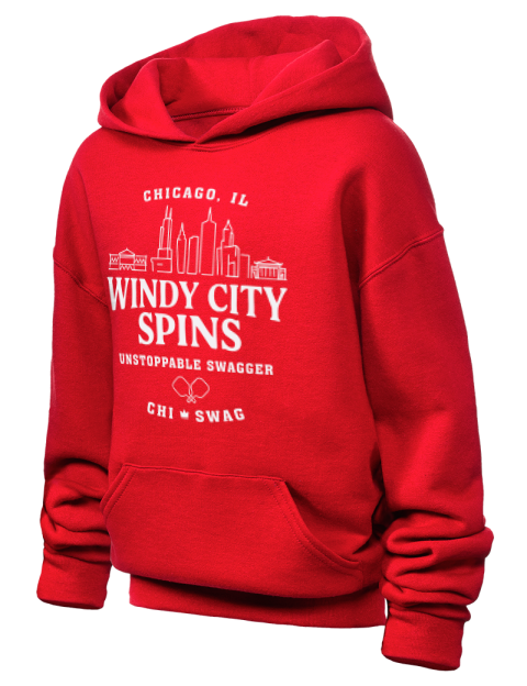 Chicago City Spins Pickleball Youth Hooded Sweatshirt | Swagsta