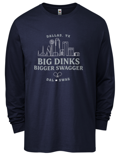 Big Dallas Dinks Pickleball Men's Long-Sleeve T-Shirt | Swagsta