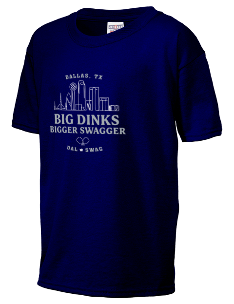 Big Dallas Dinks Pickleball Youth T-Shirt | Swagsta