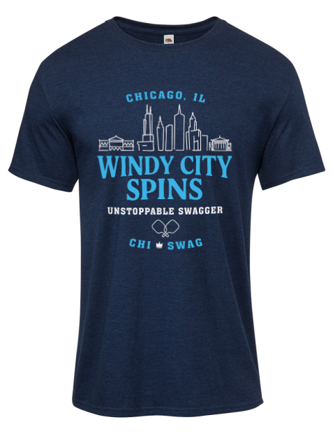 Windy City Spins Pickleball Iconic Men's T-Shirt | Swagsta