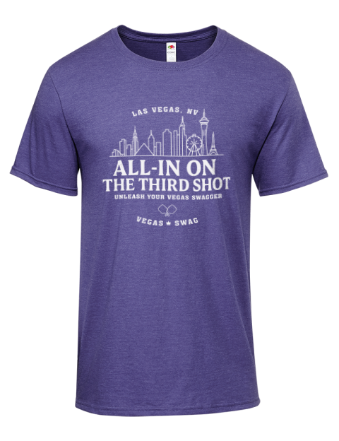 Las Vegas Third Shot Pickleball Iconic Men's T-Shirt | Swagsta