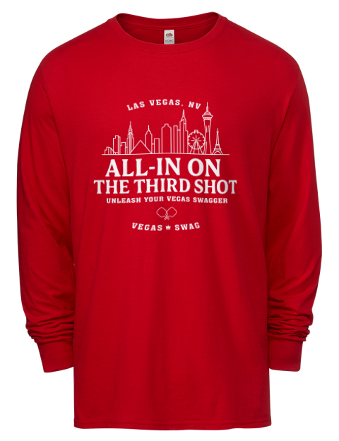 Las Vegas Third Shot Pickleball Men's Long-Sleeve T-Shirt | Swagsta