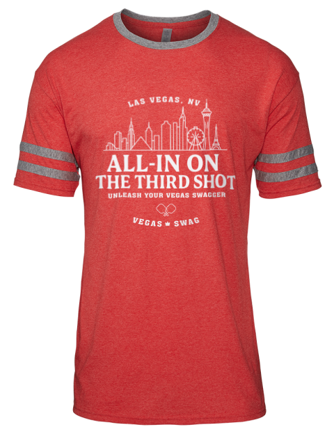 Las Vegas Third Shot Pickleball Men's Tri-Blend T-Shirt | Swagsta