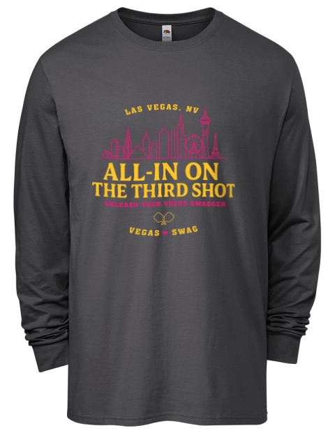 Vegas All In Pickleball Men's Long-Sleeve T-Shirt | Swagsta