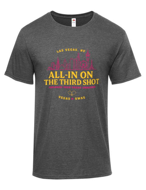 Vegas All In Pickleball Iconic Men's T-Shirt | Swagsta