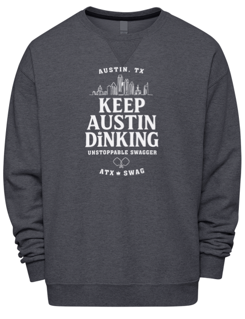 Austin Dink Pickleball Premium Unisex Crewneck Sweatshirt | Swagsta