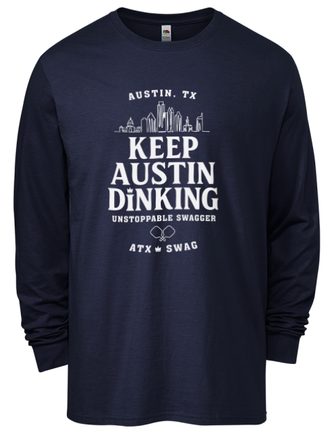 Austin Dink Pickleball Men's Long-Sleeve T-Shirt | Swagsta