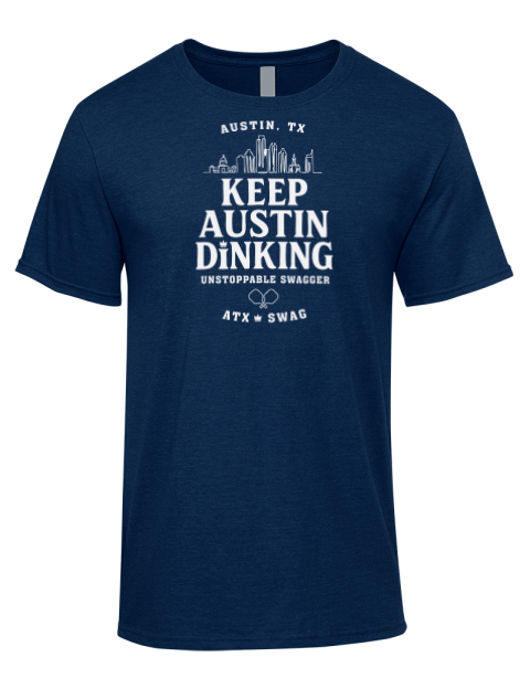 Austin Dink Pickleball Premium Ring-Spun Cotton Unisex T-Shirt | Swagsta
