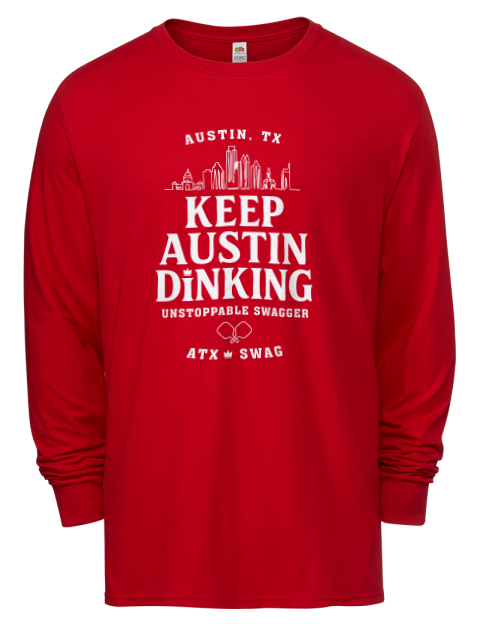 Austin Dink Pickleball Men's Long-Sleeve T-Shirt | Swagsta