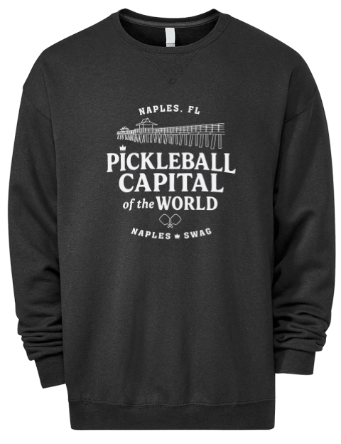 Naples FL Pickleball Premium Unisex Crewneck Sweatshirt | Swagsta