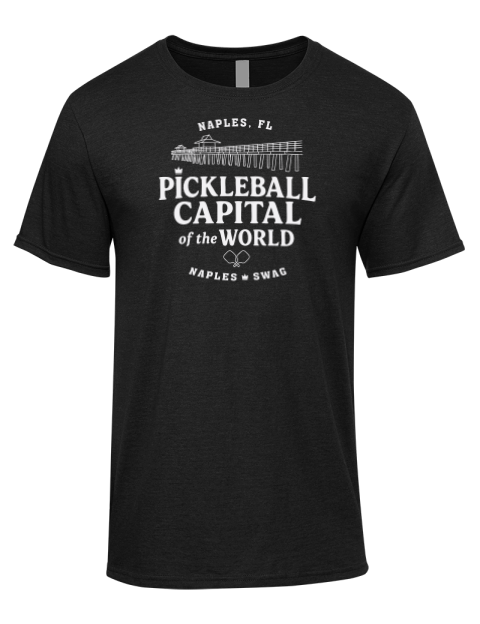 Naples FL Pickleball Premium Ring-Spun Cotton Unisex T-Shirt | Swagsta