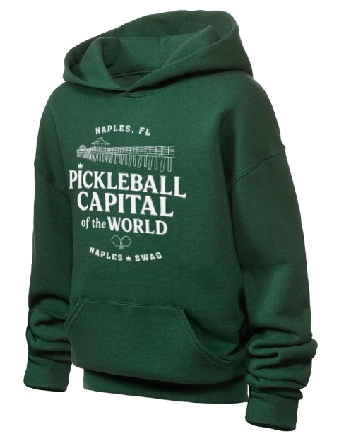 Naples FL Pickleball Youth Hooded Sweatshirt | Swagsta