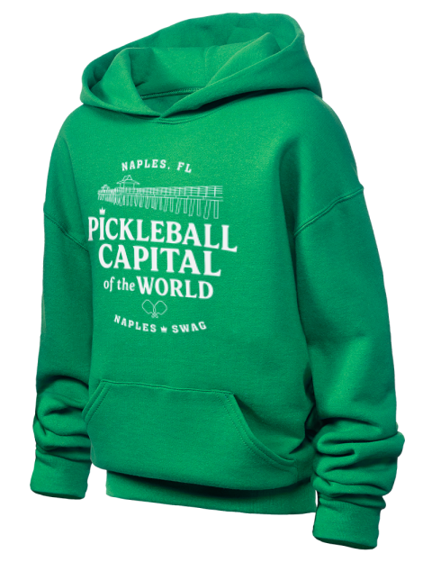 Naples FL Pickleball Youth Hooded Sweatshirt | Swagsta