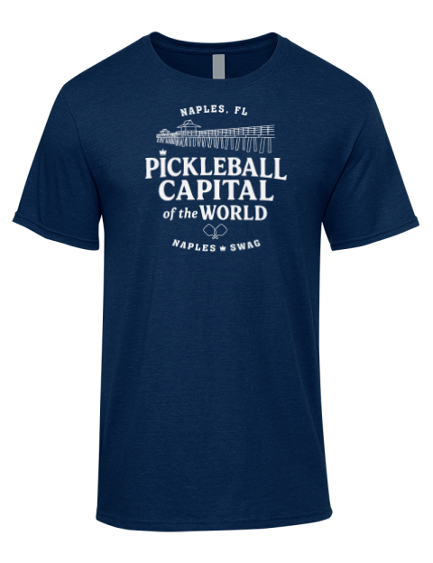 Naples FL Pickleball Premium Ring-Spun Cotton Unisex T-Shirt | Swagsta