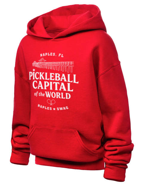 Naples FL Pickleball Youth Hooded Sweatshirt | Swagsta