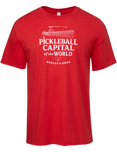 Naples FL Pickleball Premium Ring-Spun Cotton Unisex T-Shirt | Swagsta