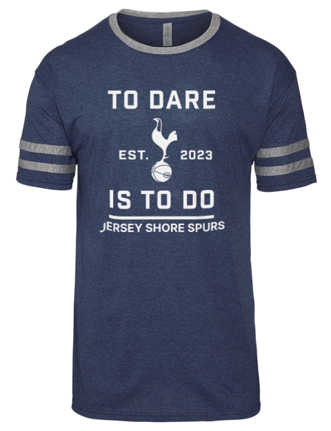 To Dare Is To Do Jersey Shore Spurs Men's Tri-Blend T-Shirt | Swagsta