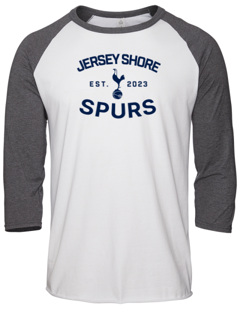 Fan Wear Jersey Shore Spurs Unisex Premium Three-Quarter Raglan T-Shirt | Swagsta