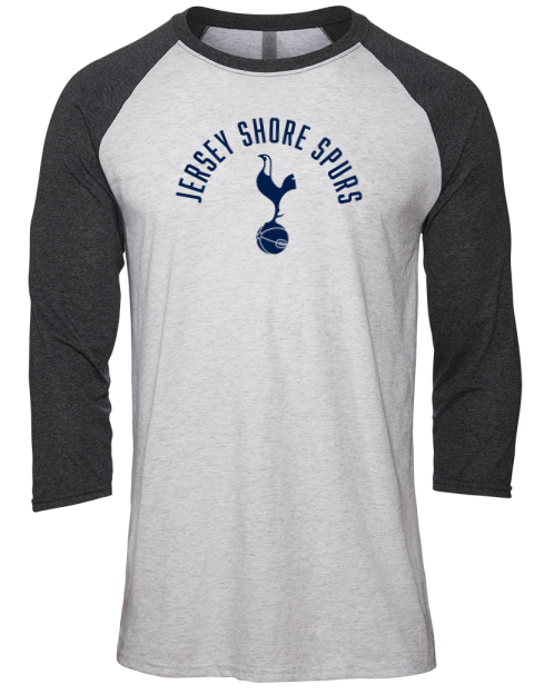 Classic Jersey Shore Spurs Unisex Premium Three-Quarter Raglan T-Shirt | Swagsta