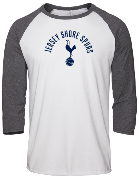 Classic Jersey Shore Spurs Unisex Premium Three-Quarter Raglan T-Shirt | Swagsta