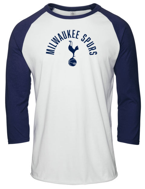 Classic Milwaukee Spurs Unisex Premium Three-Quarter Raglan T-Shirt | Swagsta