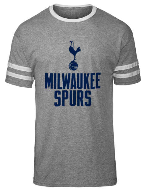 Stacked Milwaukee Spurs Men's Tri-Blend T-Shirt | Swagsta