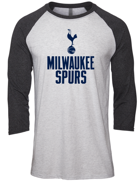 Stacked Milwaukee Spurs Unisex Premium Three-Quarter Raglan T-Shirt | Swagsta