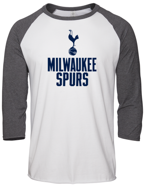 Stacked Milwaukee Spurs Unisex Premium Three-Quarter Raglan T-Shirt | Swagsta