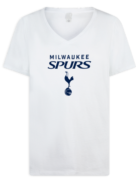 Classic Edition Milwaukee Spurs Premium Ladies V-Neck T-Shirt | Swagsta
