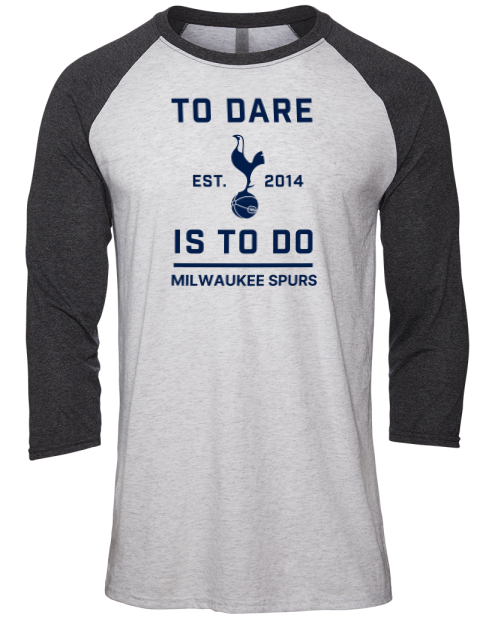 To Dare Milwaukee Spurs Unisex Premium Three-Quarter Raglan T-Shirt | Swagsta