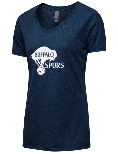 Club Design Buffalo Spurs Premium Ladies V-Neck T-Shirt | Swagsta