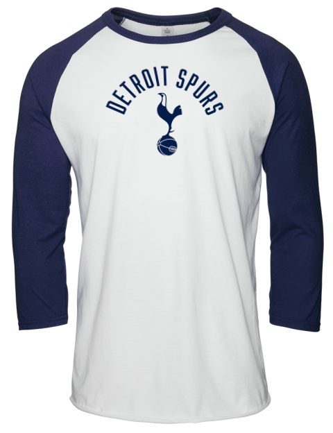 Classic Detroit Spurs Unisex Premium Three-Quarter Raglan T-Shirt | Swagsta