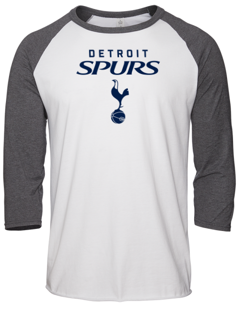 Classic Edition Detroit Spurs Unisex Premium Three-Quarter Raglan T-Shirt | Swagsta