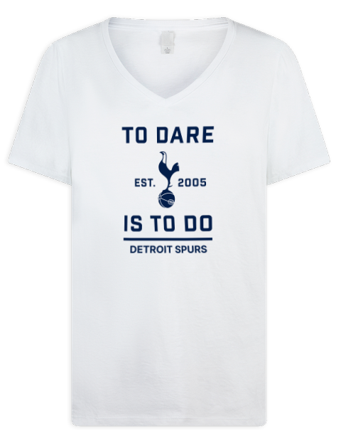 To Dare Detroit Spurs Premium Ladies V-Neck T-Shirt | Swagsta