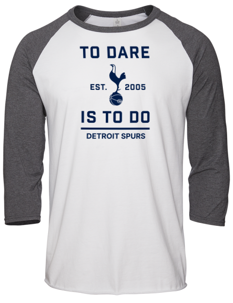 To Dare Detroit Spurs Unisex Premium Three-Quarter Raglan T-Shirt | Swagsta