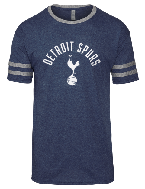 Arched Detroit Spurs Men's Tri-Blend T-Shirt | Swagsta