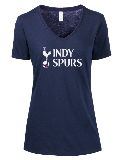 Custom Design Indy Spurs Premium Ladies V-Neck T-Shirt | Swagsta