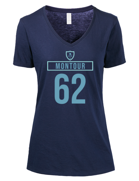 Away Jersey Brandon Montour Premium Ladies V-Neck T-Shirt | Swagsta