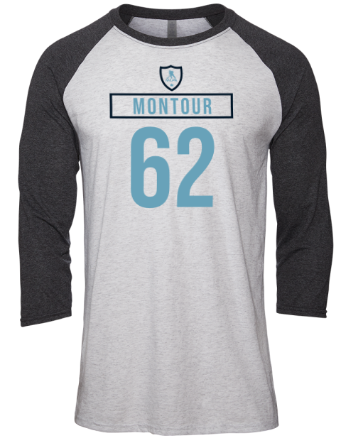 Home Jersey Brandon Montour Unisex Premium Three-Quarter Raglan T-Shirt | Swagsta