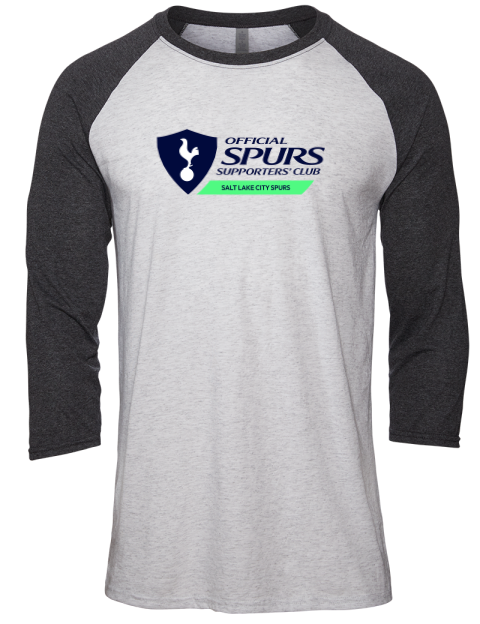 Official Salt Lake City Spurs Unisex Premium Three-Quarter Raglan T-Shirt | Swagsta