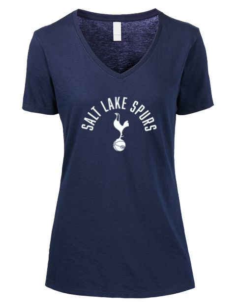 Classic Edition Salt Lake City Spurs Premium Ladies V-Neck T-Shirt | Swagsta