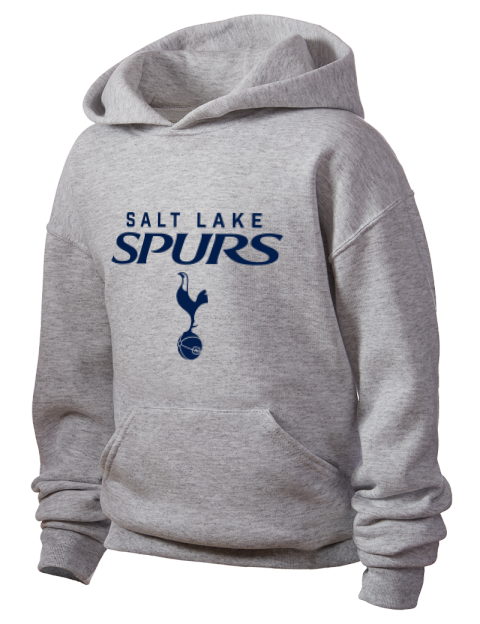 Stacked Salt Lake City Spurs Youth Hooded Sweatshirt | Swagsta