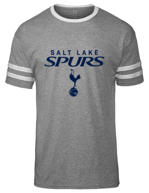 Stacked Salt Lake City Spurs Men's Tri-Blend T-Shirt | Swagsta