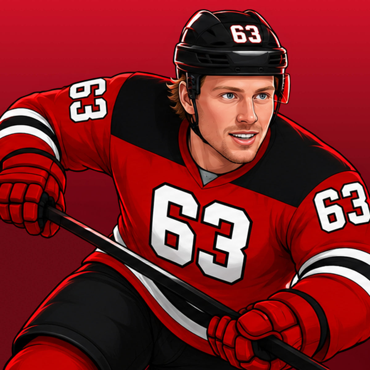 Jesper Bratt #63 apparel