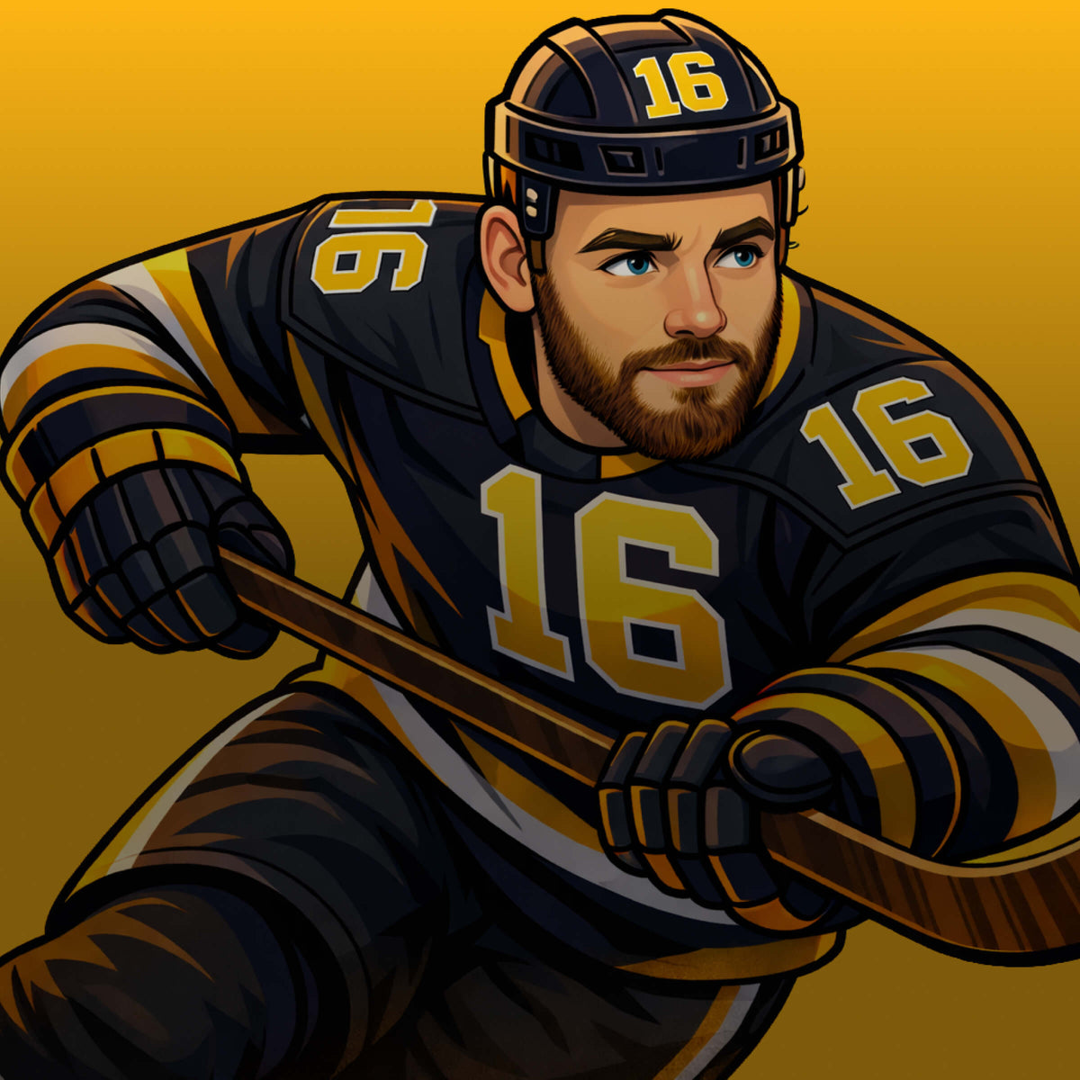 Justin Brazeau #16 apparel