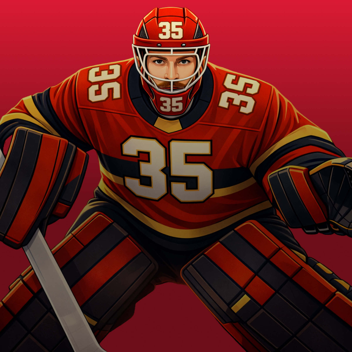 Linus Ullmark #35 apparel