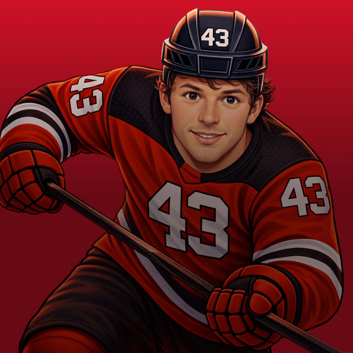 Luke Hughes #43 apparel